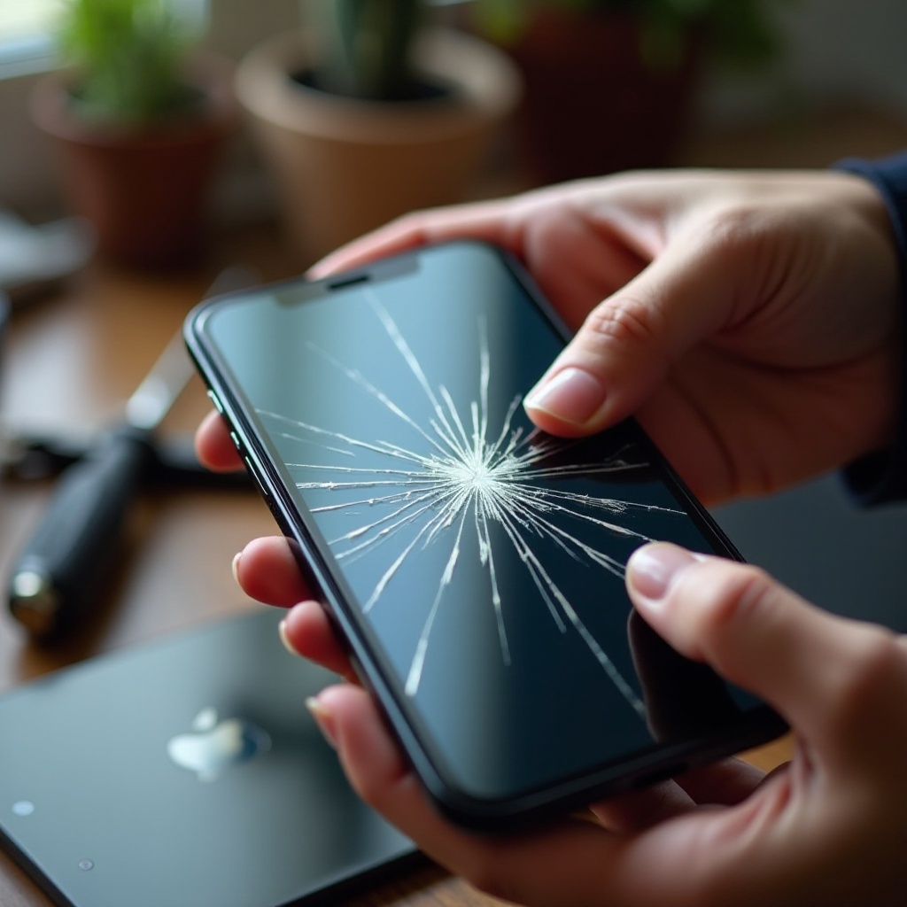 счупен екран не може да отключи iPhone