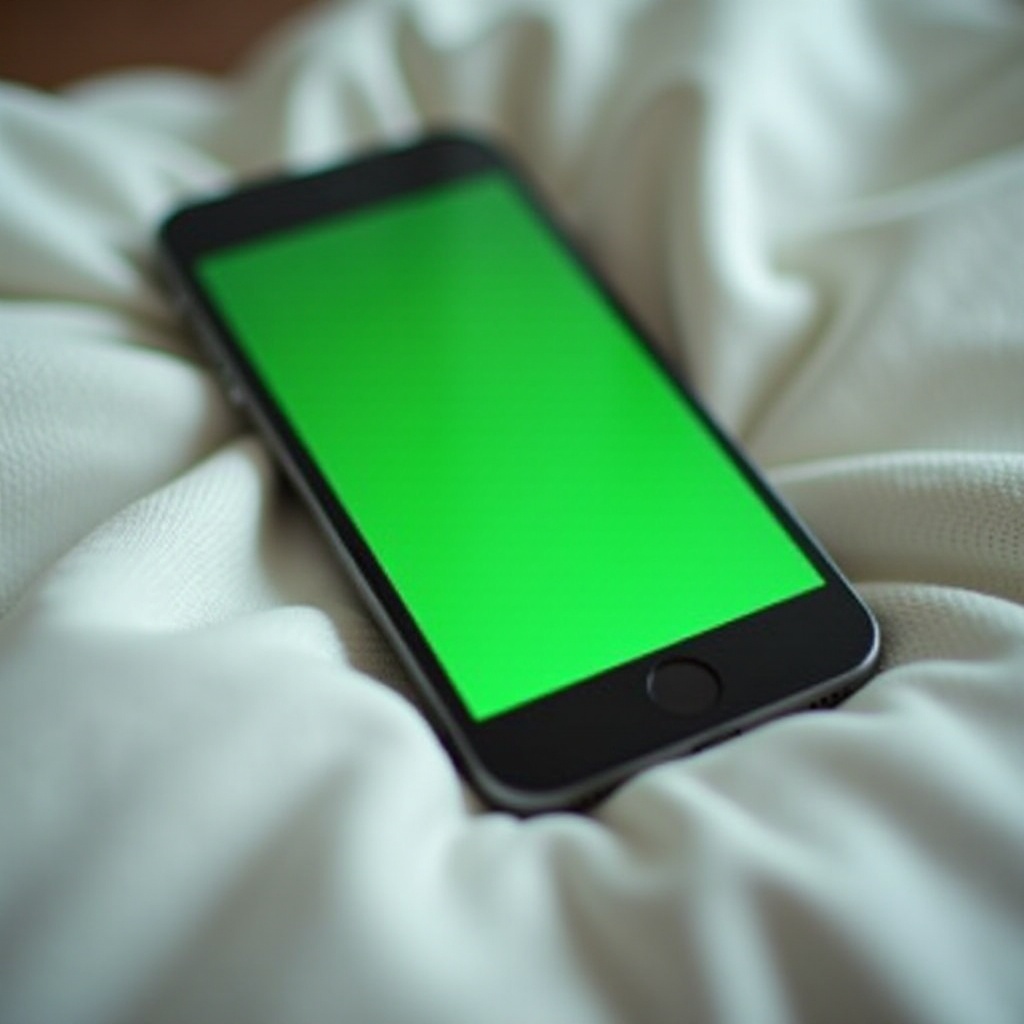 Екран iPhone-а постао је зелен након пада.