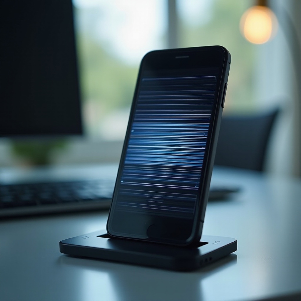 what causes horizontal lines on phone screen