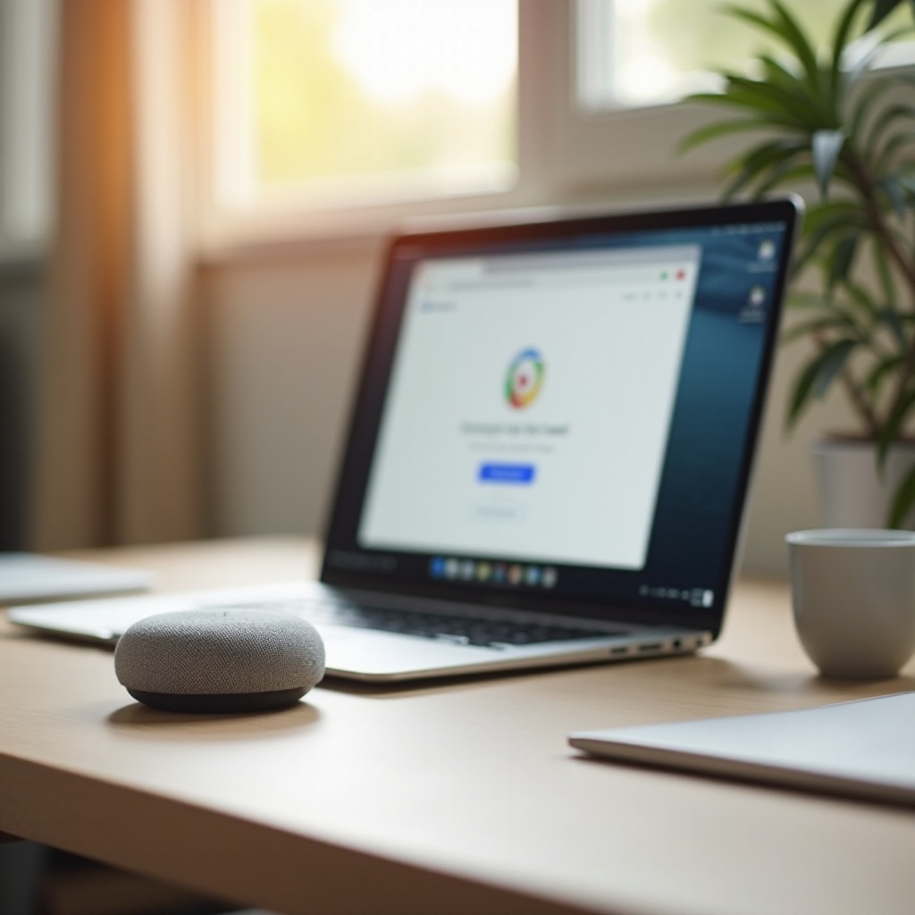 как настроить Google Home Mini на Chromebook