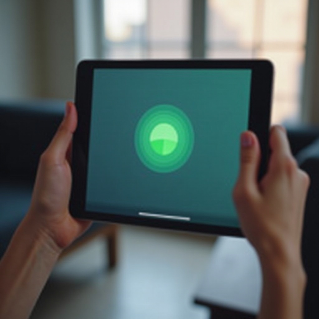 نقطة خضراء آيباد