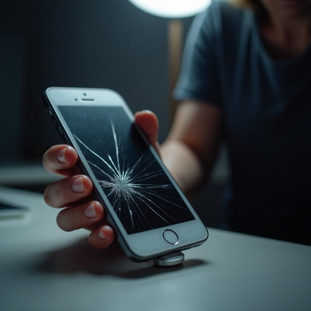 счупен екран не може да отключи iPhone