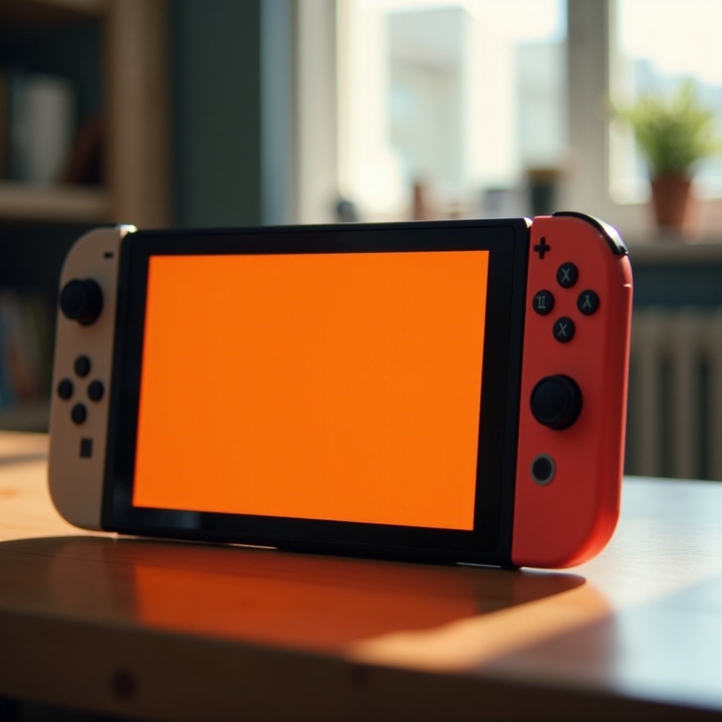 orange screen on nintendo switch