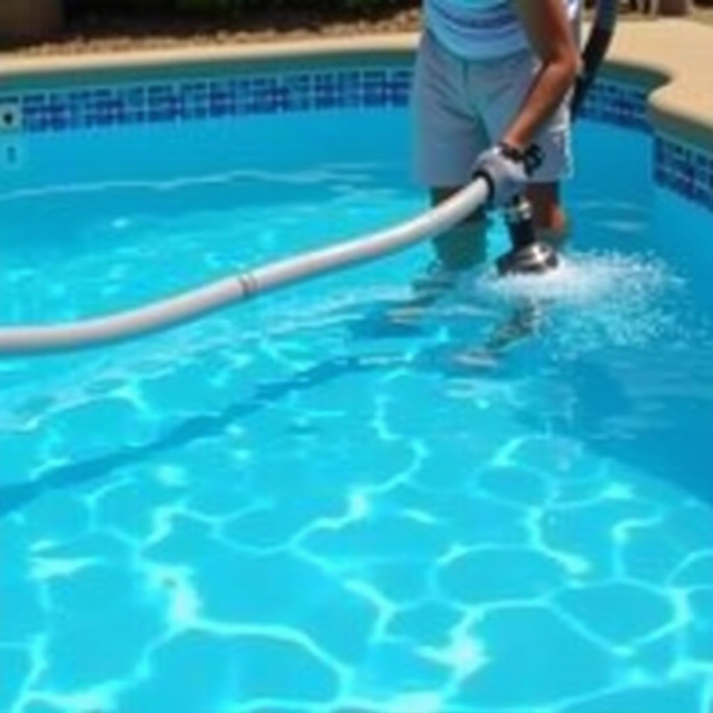 how to vacuum a swimming pool