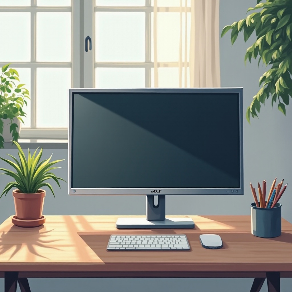 monitor Acer nie włącza się