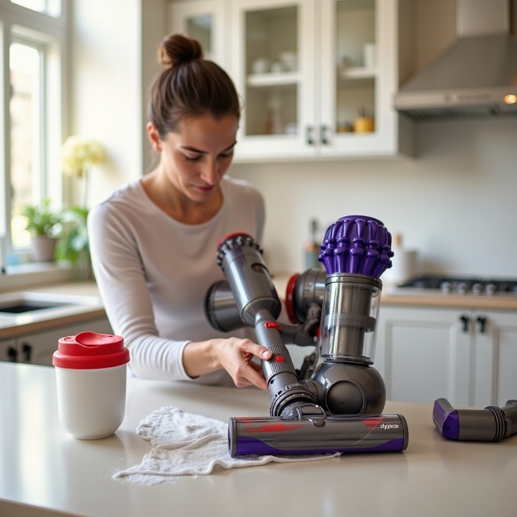 smelly dyson vacuum