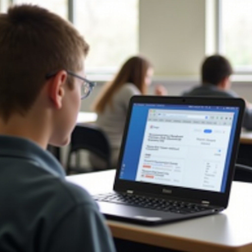 jak wyciszyć kartę na szkolnym Chromebooku