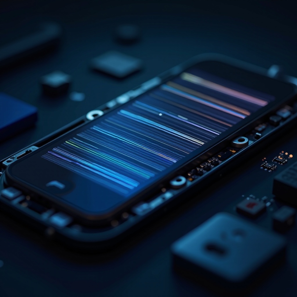 co způsobuje vodorovné čáry na obrazovce telefonu