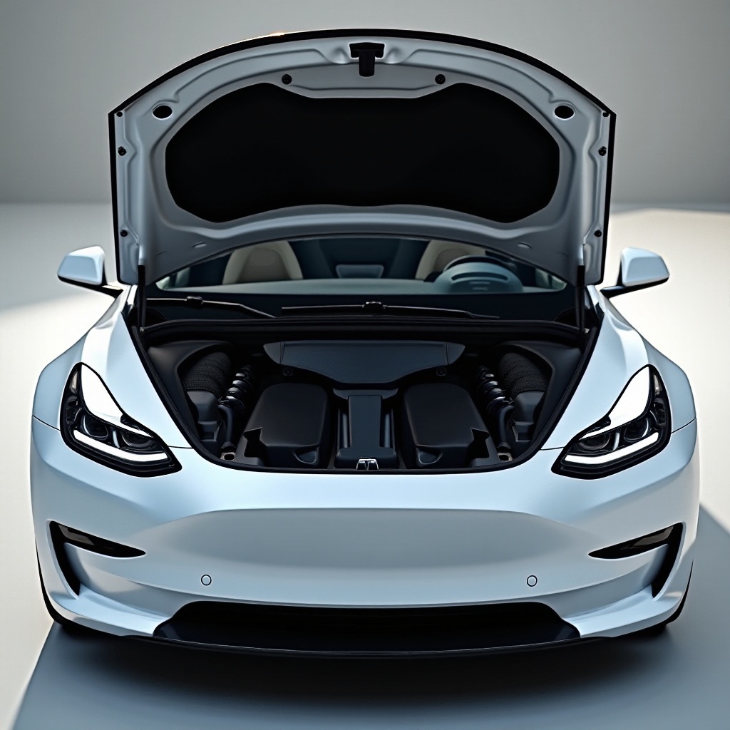 whats under the hood of a tesla