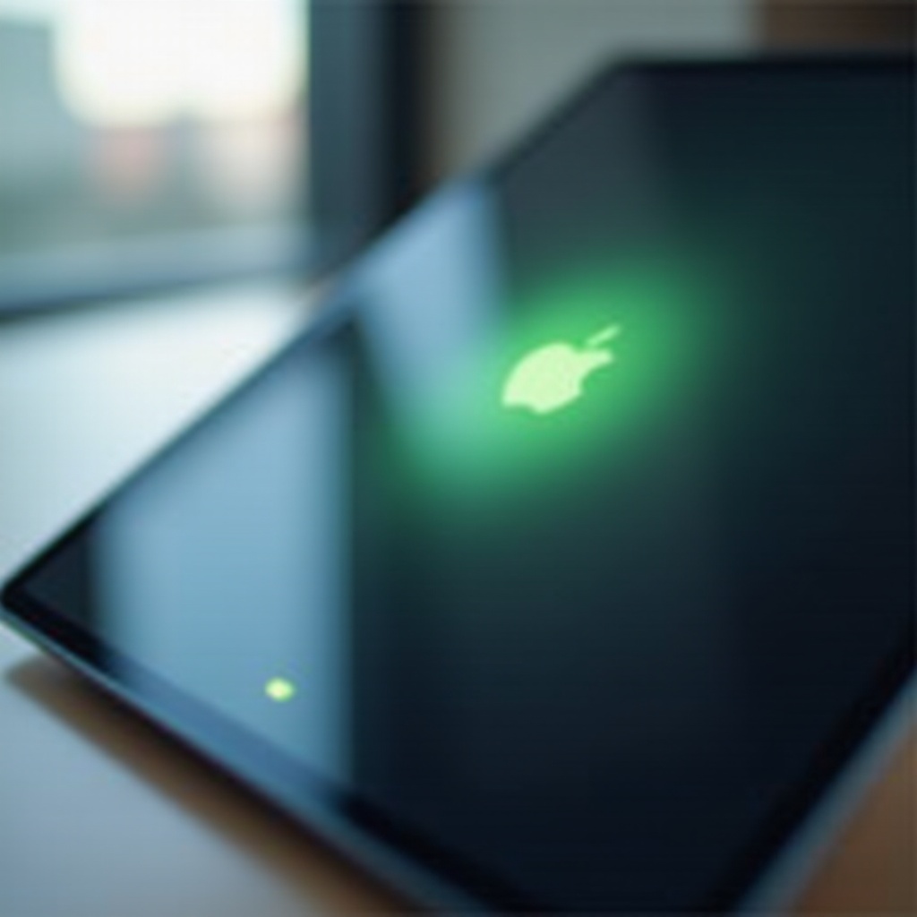 zielona kropka iPad