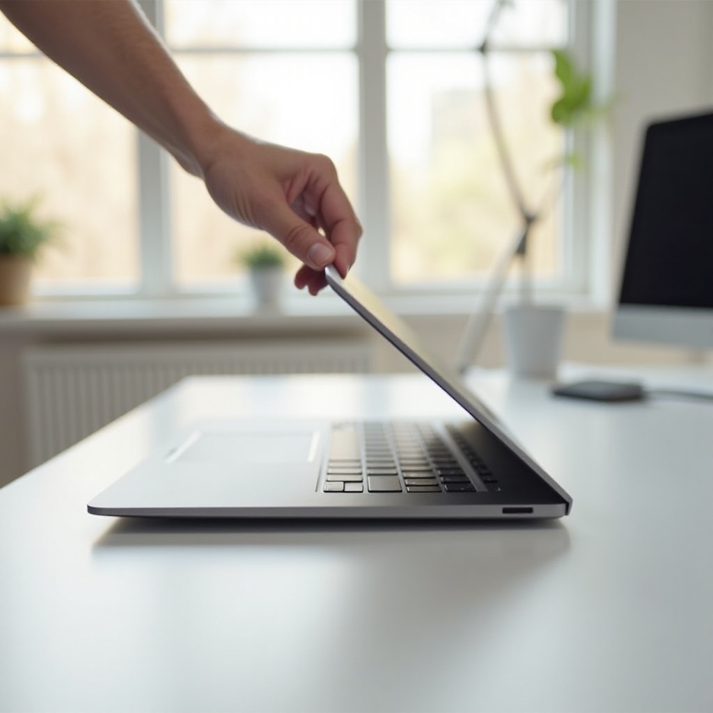 как да отворите MacBook Pro, без да докосвате екрана