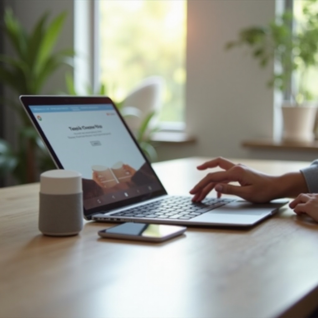 как да настроите Google Home Mini на Chromebook