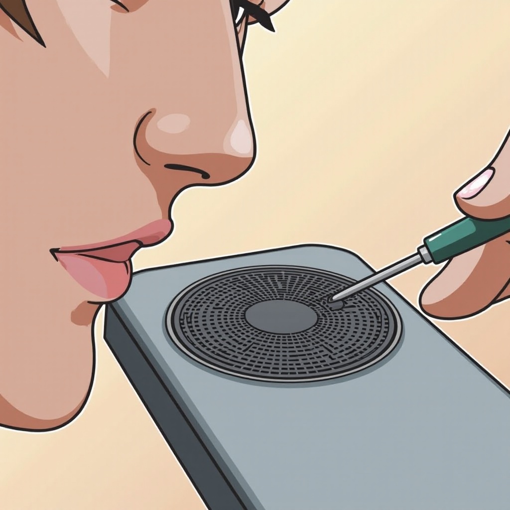 cum să cureți difuzoarele telefonului