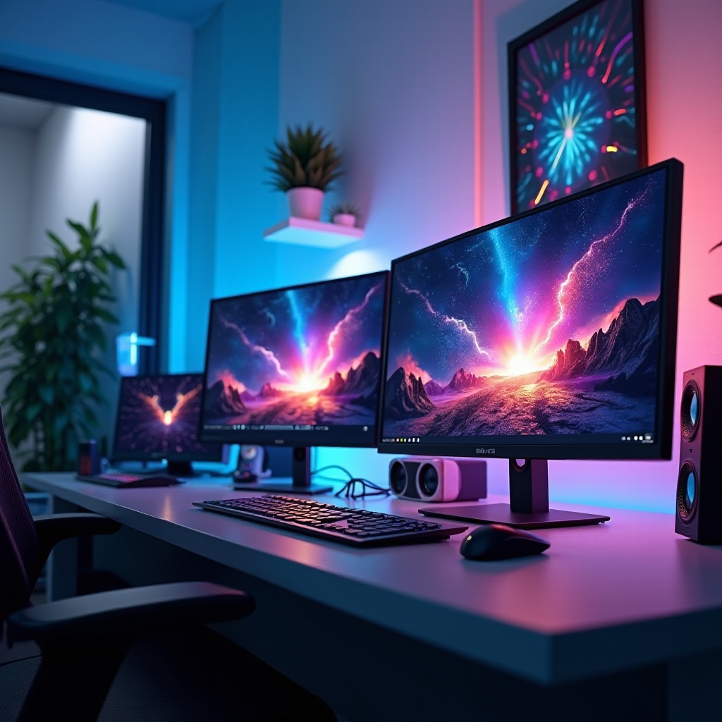 най-добрият настолен компютър за 3 монитора