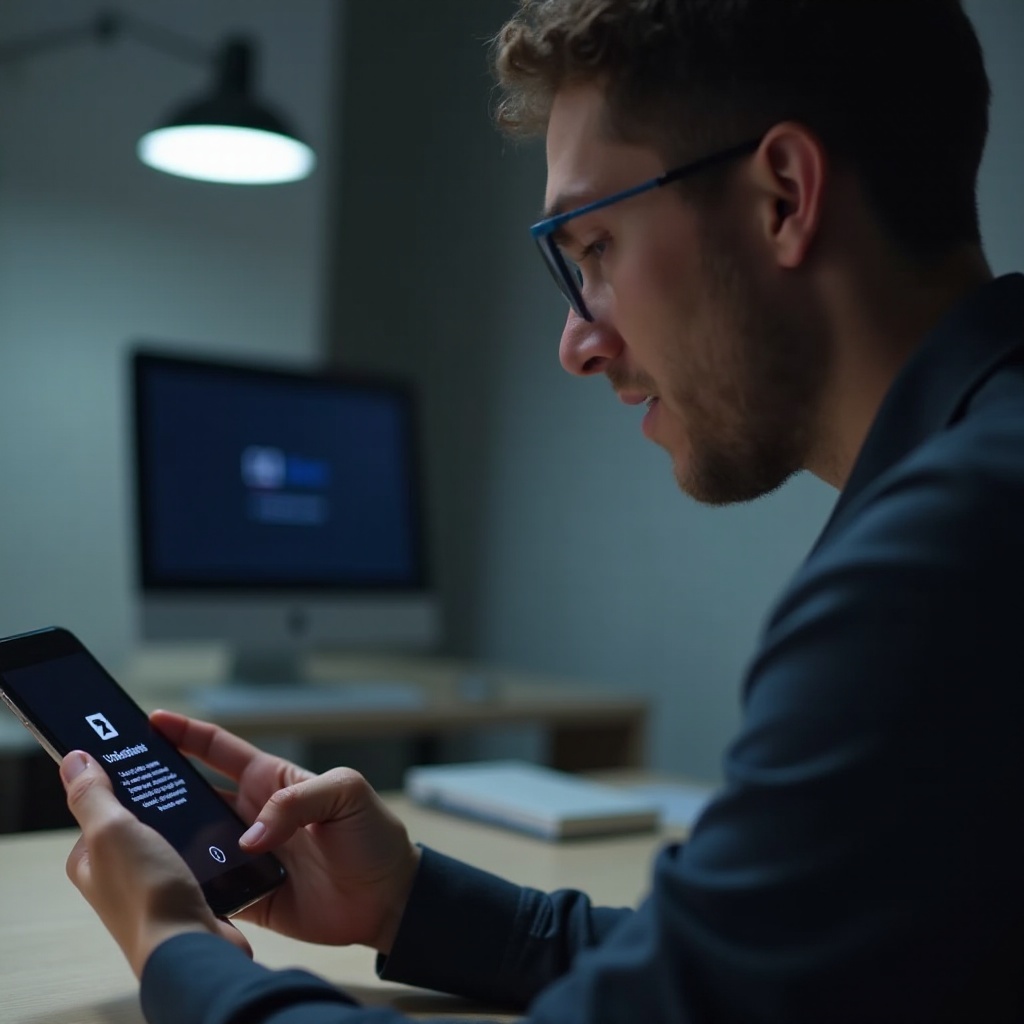 telefon ciągle przechodzi w tryb SOS
