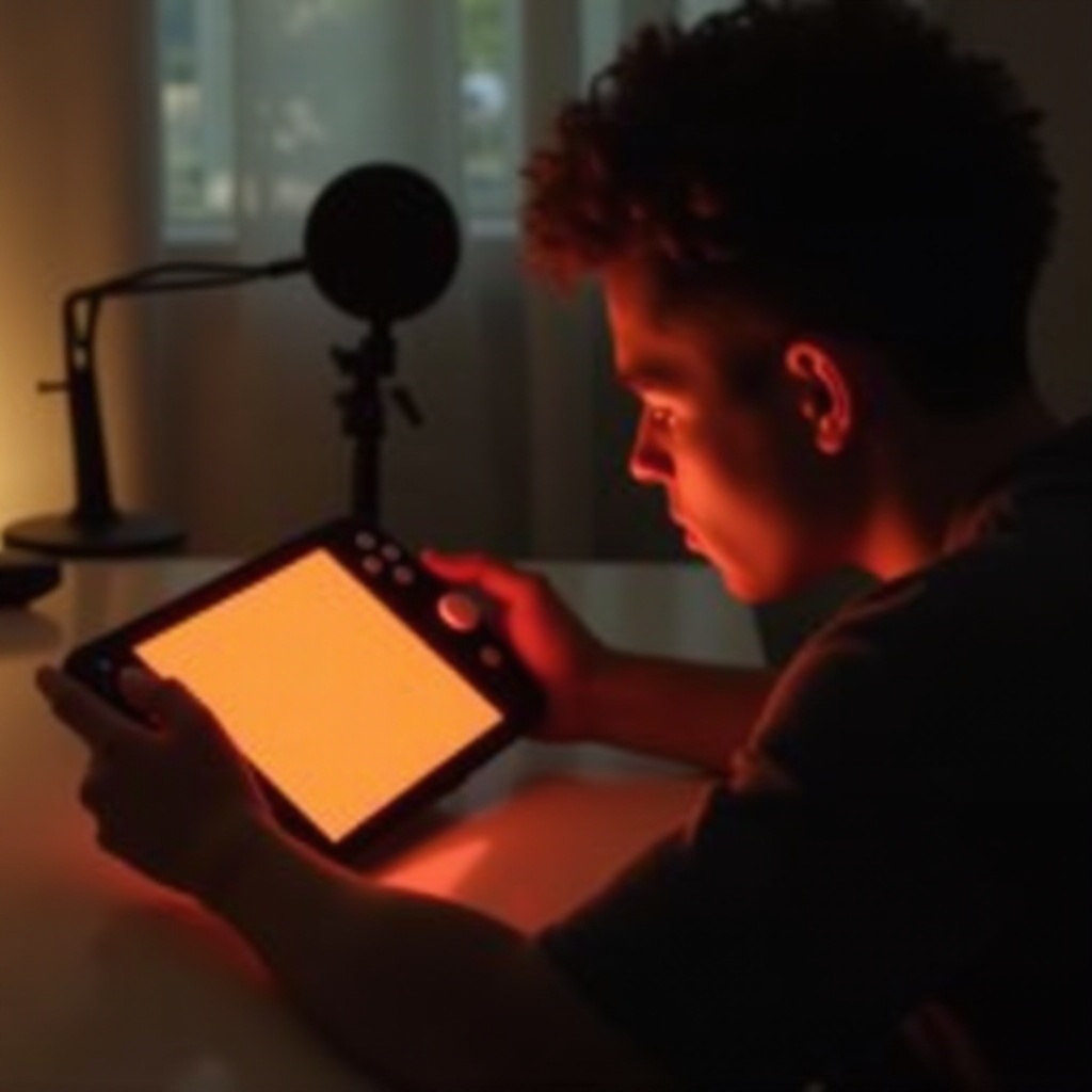 ecran portocaliu pe Nintendo Switch