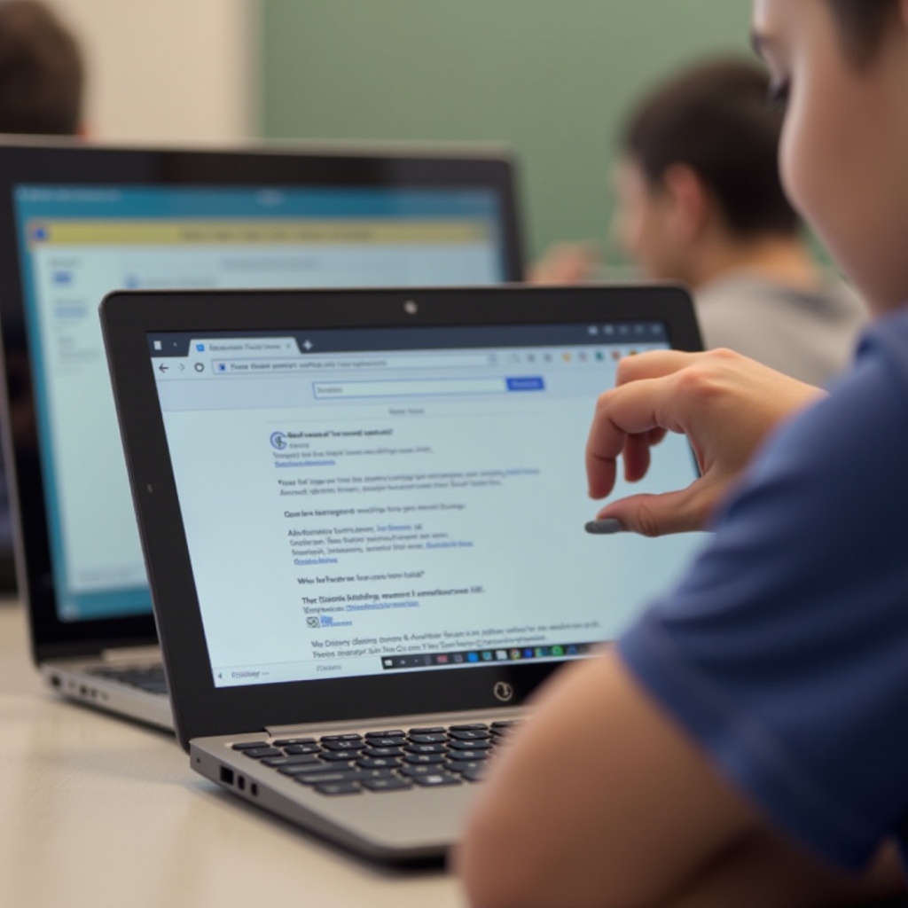 jak wyciszyć kartę na szkolnym Chromebooku