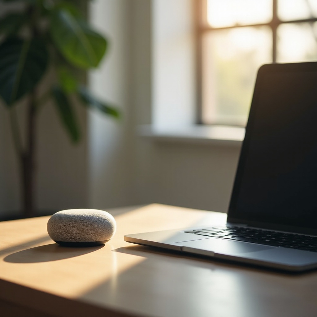 how to setup google home mini on chrombook