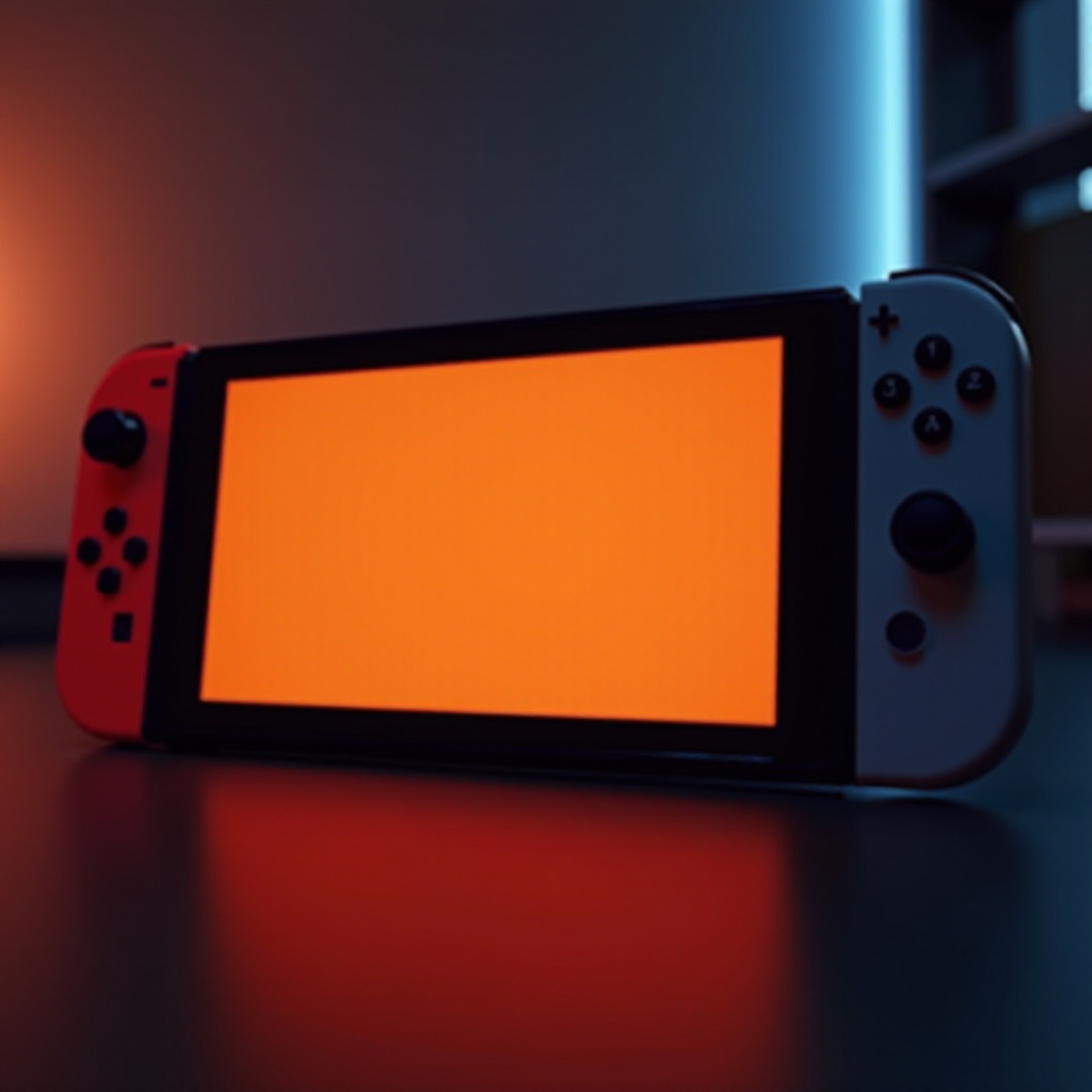 наранџасти екран на Nintendo Switch