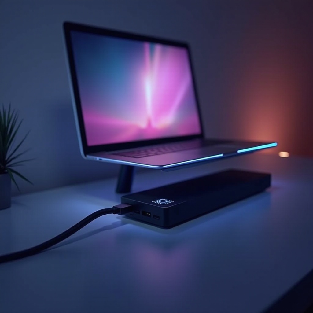 notebook s externí dokovací stanicí GPU