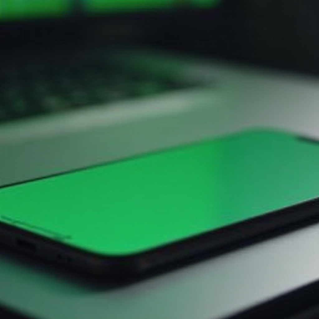 Екранът на iPhone стана зелен след изпускане.
