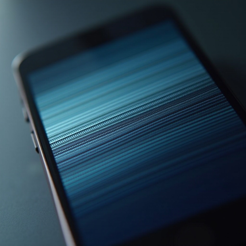 co powoduje poziome linie na ekranie telefonu