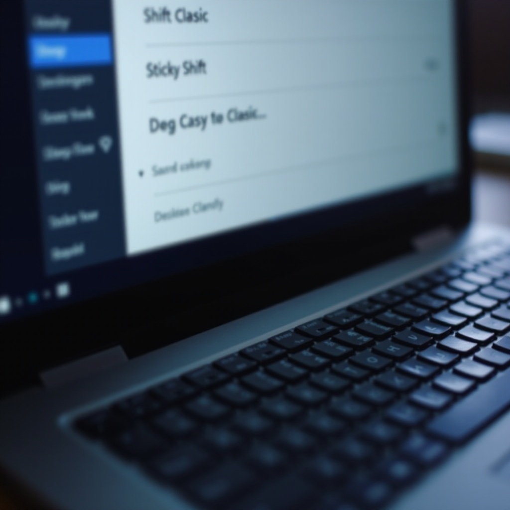 how to disable sticky keys on laptop