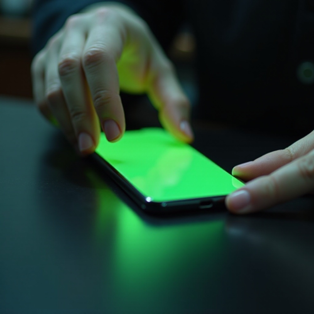 Obrazovka iPhonu se po pádu zbarvila do zelena.