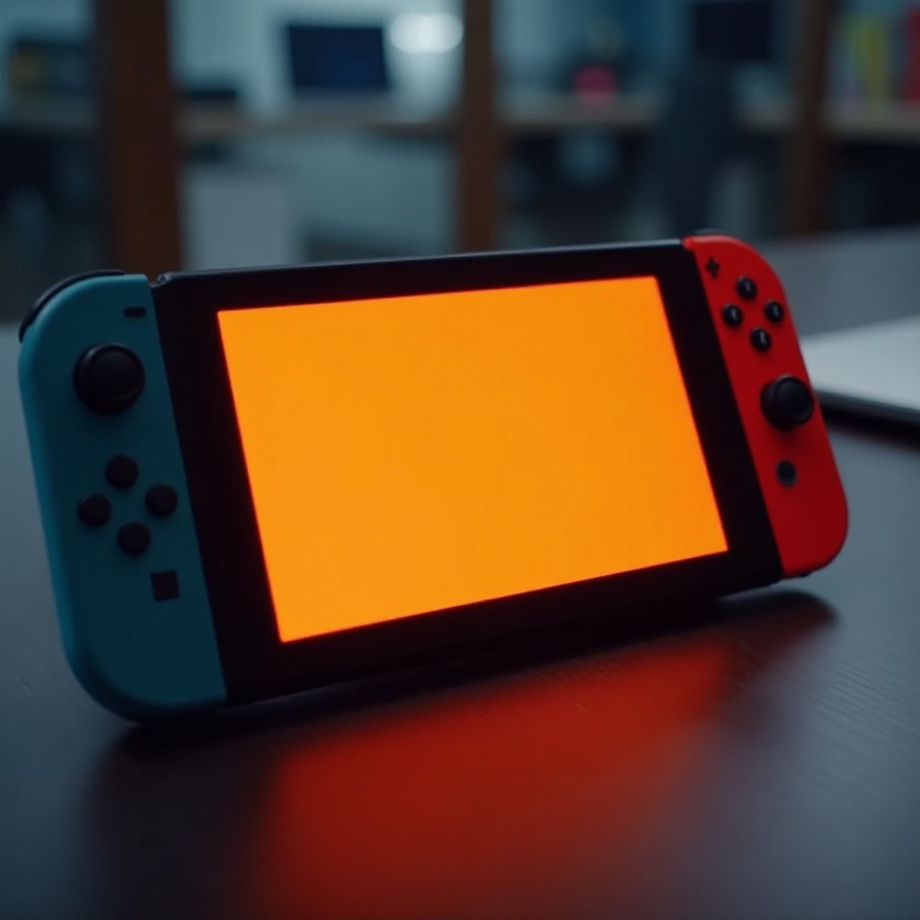 оранжев екран на Nintendo Switch