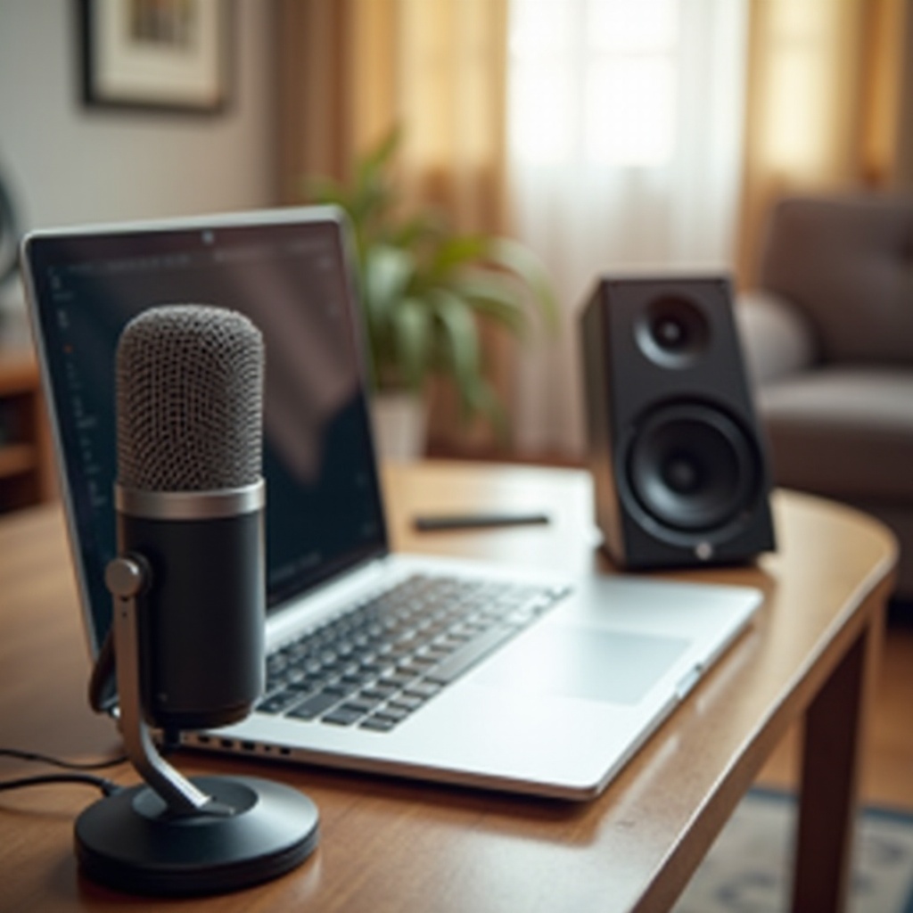 external microphone and speakers for laptop