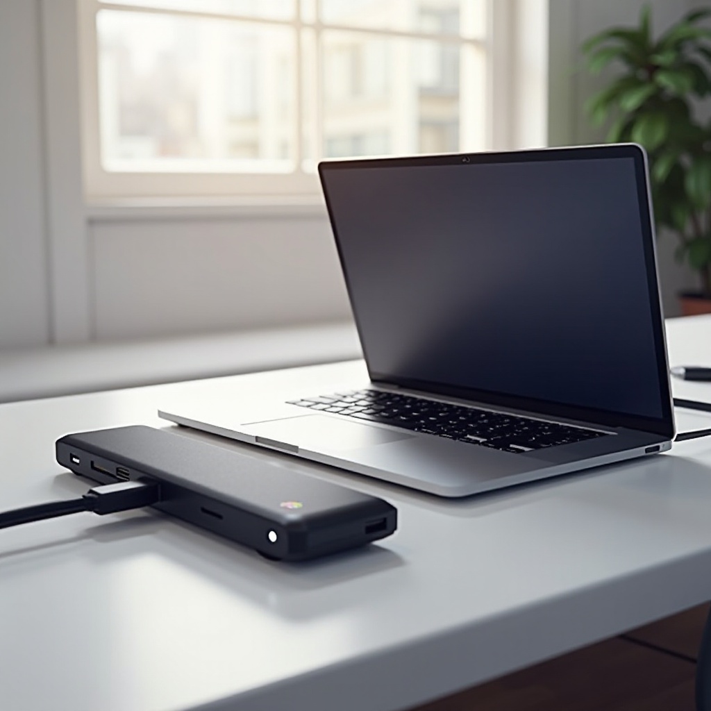 ноутбук с внешней док-станцией для GPU